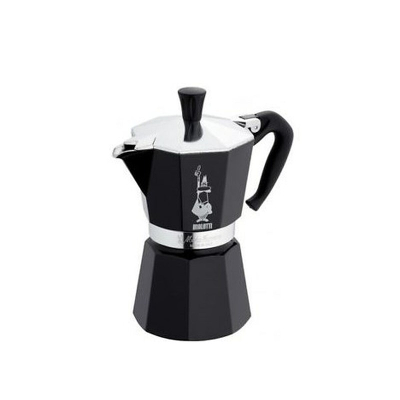 Caffettiera Italiana Bialetti 4951 Nero Alluminio 1 Tazza Caffettiera Italiana Bialetti 4951 Nero Alluminio 1 Tazza