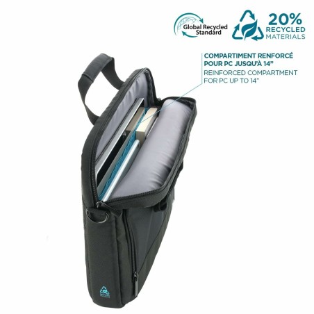 Zaino per Portatile Mobilis 003075 Nero
