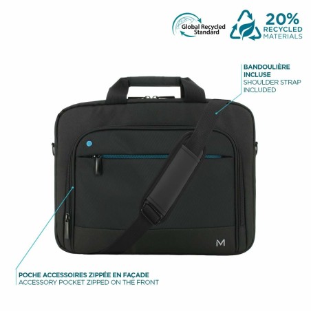 Zaino per Portatile Mobilis 003075 Nero