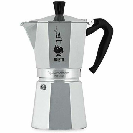 Caffettiera Italiana Bialetti Moka Alluminio 550 ml 9 Tazze Argentato