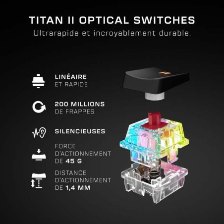 Tastiera Turtle Beach Vulcan II Nero QWERTY