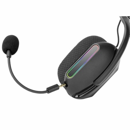 Auricolari con Microfono Gaming Mars Gaming MHWPRO Nero