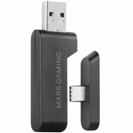 Auricolari con Microfono Gaming Mars Gaming MHWPRO Nero