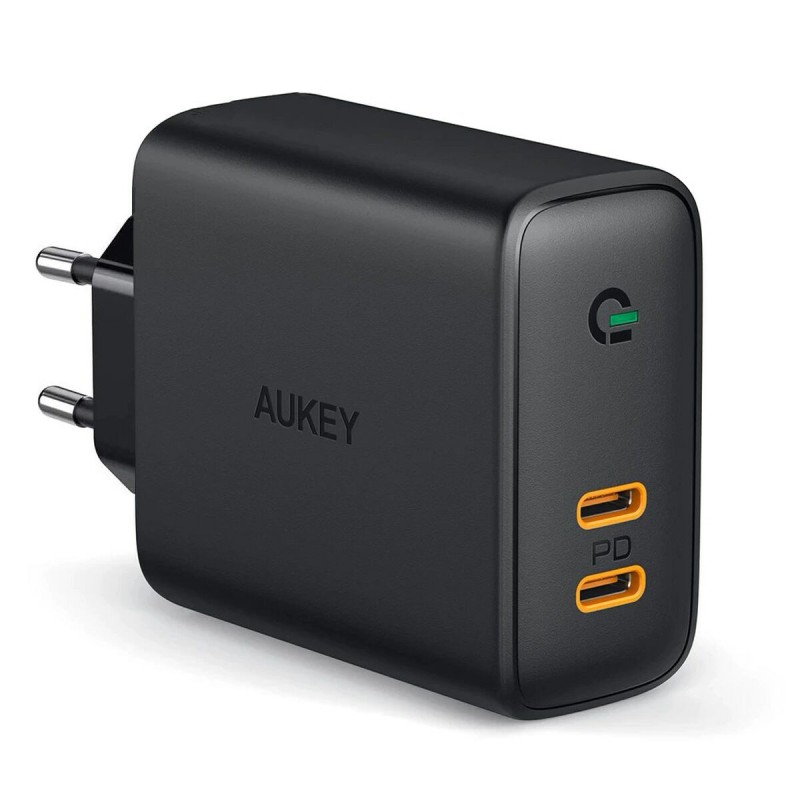 Caricabatterie da Parete Aukey PA-D2 Nero 36 W Caricabatterie da Parete Aukey PA-D2 Nero 36 W