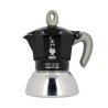 Caffettiera Italiana Bialetti Moka Induction Nero Acciaio inossidabile Alluminio 100 ml 2 Tazze