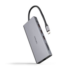 Hub USB NANOCABLE 10.16.4612 Grigio 100 W