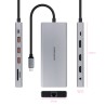Hub USB NANOCABLE 10.16.4612 Grigio 100 W