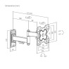 Supporto TV Aisens WT32TSR-381 32" 13" 20 kg