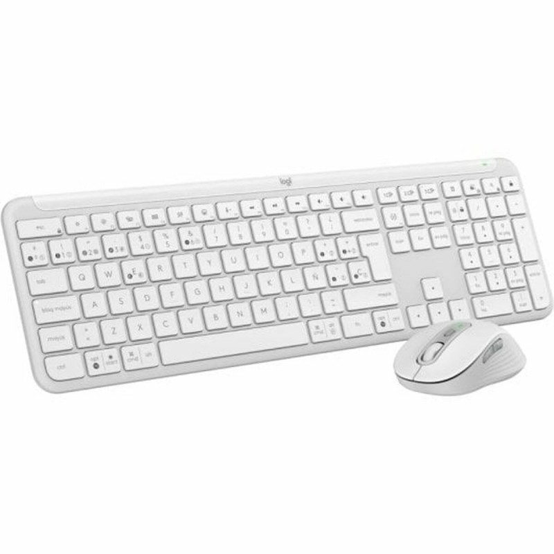 Tastiera e Mouse Logitech 920-012596 Bianco Spagnolo QWERTY Tastiera e Mouse Logitech 920-012596 Bianco Spagnolo QWERTY
