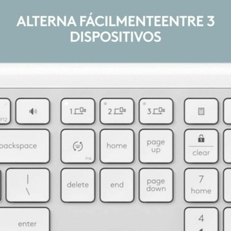 Tastiera e Mouse Logitech 920-012596 Bianco Spagnolo QWERTY