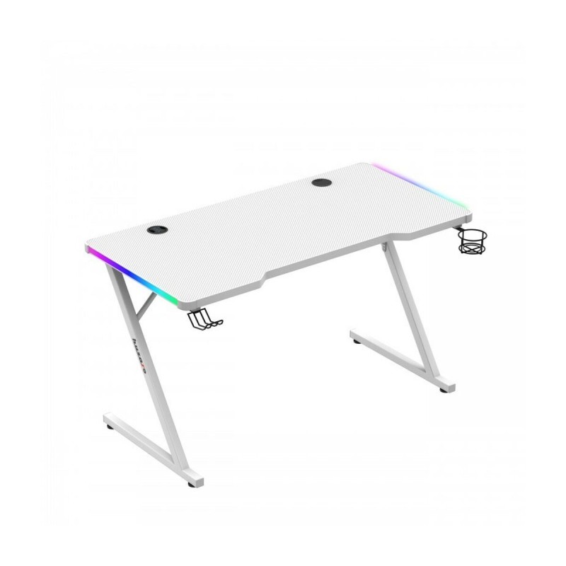 Scrivania Gaming Huzaro HZ-Hero 2.5 White RGB Bianco 120 x 75 x 60 cm Scrivania Gaming Huzaro HZ-Hero 2.5 White RGB Bianco 120 x 75 x 60 cm