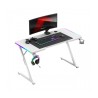 Scrivania Gaming Huzaro HZ-Hero 2.5 White RGB Bianco 120 x 75 x 60 cm