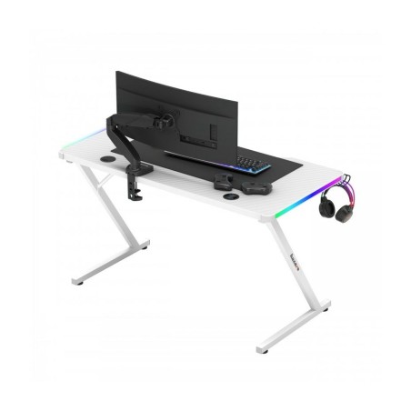 Scrivania Gaming Huzaro HZ-Hero 2.5 White RGB Bianco 120 x 75 x 60 cm
