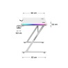 Scrivania Gaming Huzaro HZ-Hero 2.5 White RGB Bianco 120 x 75 x 60 cm