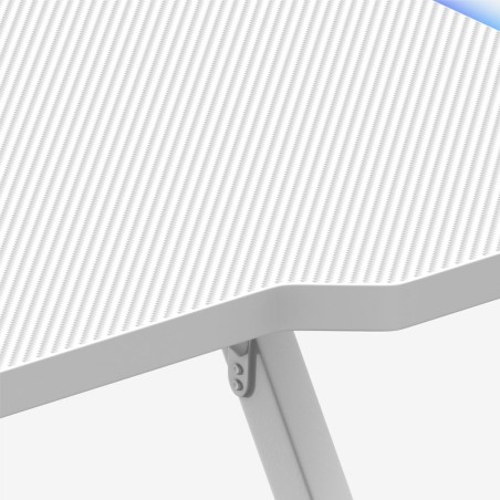 Scrivania Gaming Huzaro HZ-Hero 2.5 White RGB Bianco 120 x 75 x 60 cm