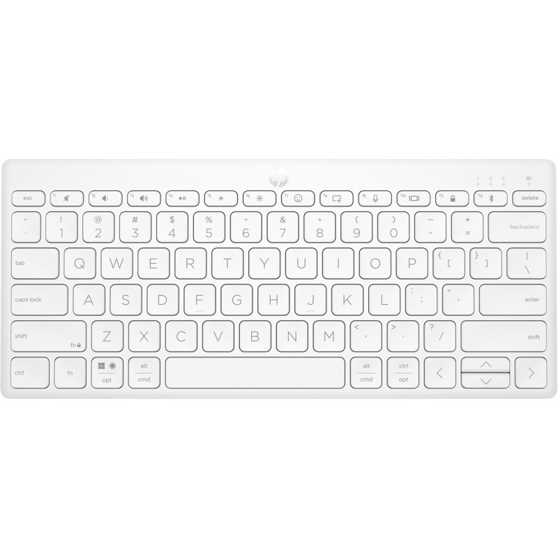 Tastiera HP 692T0AA Bianco Qwerty US Tastiera HP 692T0AA Bianco Qwerty US