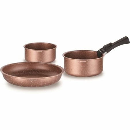 Batteria da Cucina Arthur Martin Terracotta 18 Pezzi