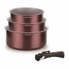 Casseruole Arthur Martin Violetta Prune 4 Pezzi