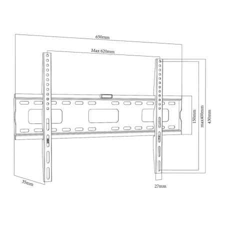 Supporto TV MacLean MC-419 32" 100" 80 kg