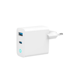 Caricabatterie da Parete GEMBIRD TA-UC-PDQC65L-W-01 Bianco 65 W