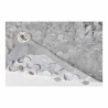 Tenda Parasole a Vela Rettangolare Faura Bianco Grigio 3 x 4 m Reversibile Mimetico