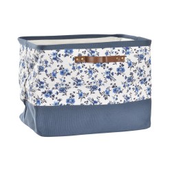 Scatola portaoggetti DKD Home Decor Azzurro Bianco 40 x 30 x 30 cm