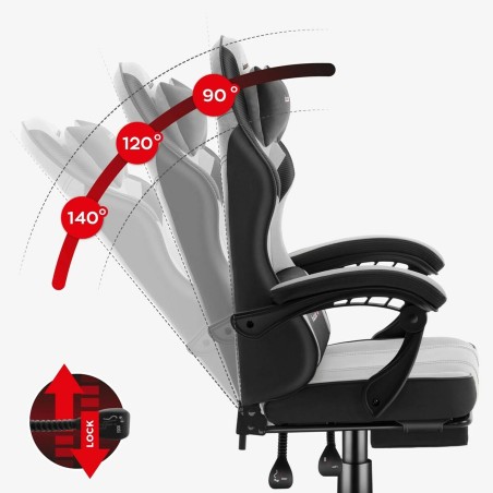 Sedia Gaming Huzaro HZ-FORCE 3.7 GREY