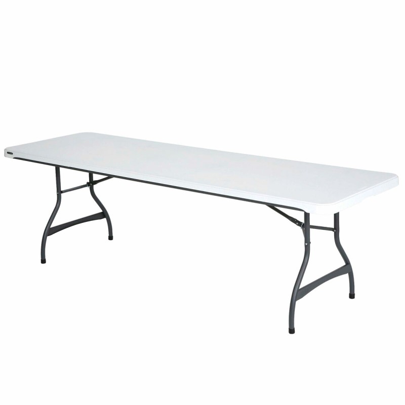 Tavolo Pieghevole Lifetime Bianco 244 x 74 x 76 cm Tavolo Pieghevole Lifetime Bianco 244 x 74 x 76 cm