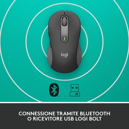 Mouse senza Fili Logitech Grafite Acciaio 4000 dpi