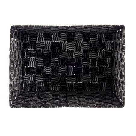Scatola portaoggetti Kipit A3-6875 A3-6875 Nero Poliestere Stoffa Intrecciato 10 L (12 Unità)