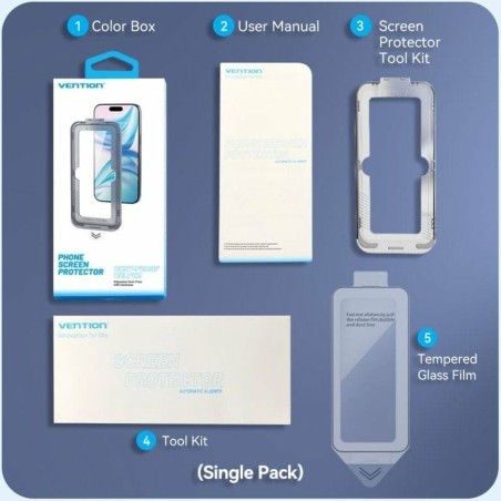 Protettore Schermo Vetro Temprato per Cellulare Vention KUITCA-10