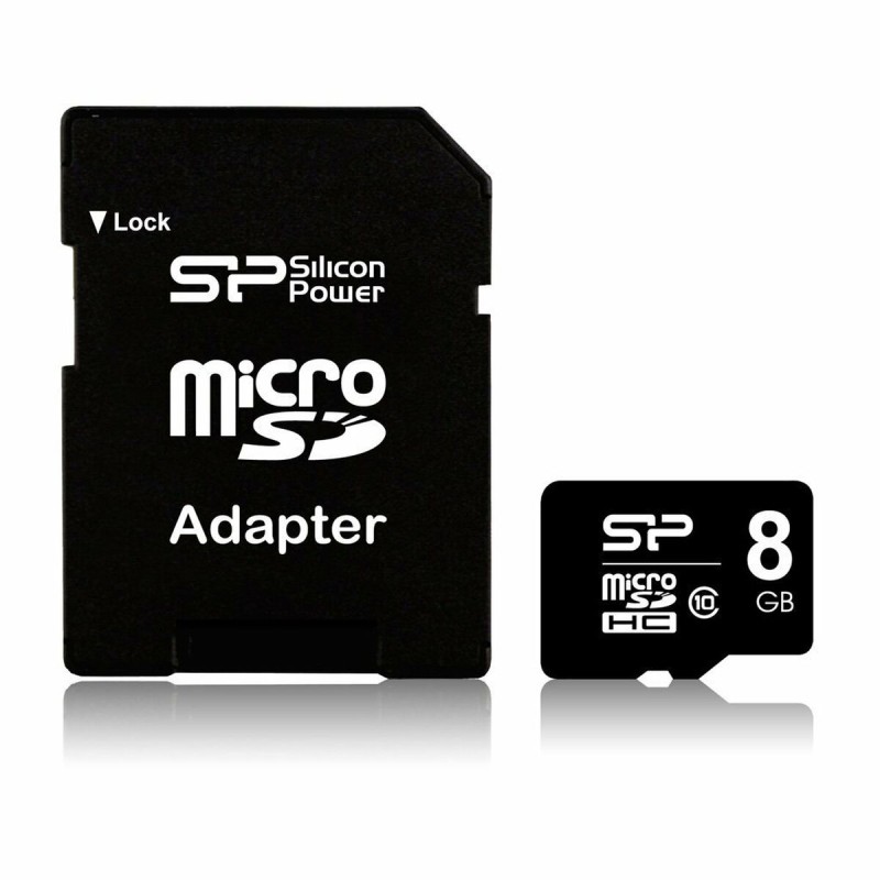 Scheda Di Memoria Micro SD con Adattatore Silicon Power Elite 8GB microSDHC UHS-I 8 GB Scheda Di Memoria Micro SD con Adattatore Silicon Power Elite 8GB microSDHC UHS-I 8 GB