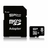 Scheda Di Memoria Micro SD con Adattatore Silicon Power Elite 8GB microSDHC UHS-I 8 GB