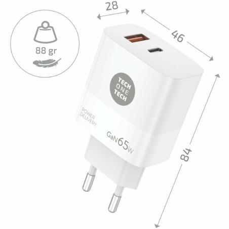 Caricabatterie da Parete Tech One Tech TEC2270 65 W