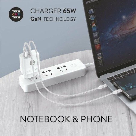 Caricabatterie da Parete Tech One Tech TEC2270 65 W