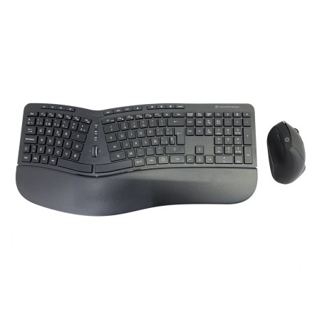 Tastiera e Mouse Conceptronic 120849407101 Nero Qwerty in Spagnolo