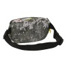 Marsupio Jurassic World Warning Grigio 23 x 14 x 9 cm