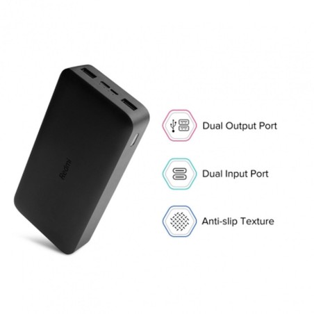 Powerbank Xiaomi Redmi Fast Charge 18W Nero 20000 mAh