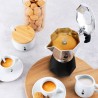 Caffettiera Italiana Bialetti Brikka 2TZ Nero Alluminio 2 Tazze