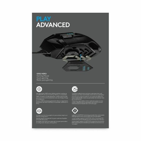 Mouse Logitech 910-005471 Nero 16000 dpi 25600 dpi
