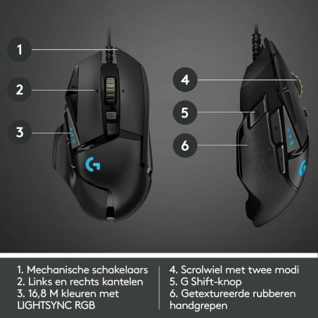 Mouse Logitech 910-005471 Nero 16000 dpi 25600 dpi