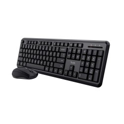 Tastiera e Mouse Wireless Trust TKM-350 Nero QWERTY