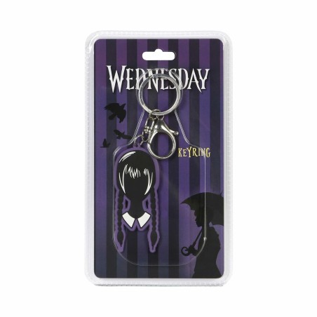Portachiavi Wednesday Head Nero