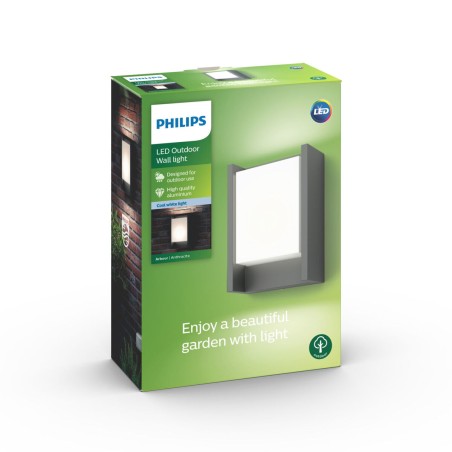 Applique LED Philips 16460/93/P3 Antracite Alluminio 6 W 600 lm A++ (4000 K) (1 Unità)
