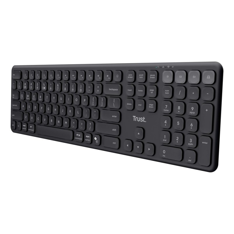 Tastiera Wireless Trust Vaiya Nero QWERTY Qwerty US Tastiera Wireless Trust Vaiya Nero QWERTY Qwerty US