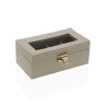 Custodia per orologi Versa Beige Legno MDF 11,5 x 8 x 21 cm