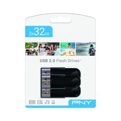 Memoria USB PNY Attaché 4 Nero 32 GB (3 Unità)