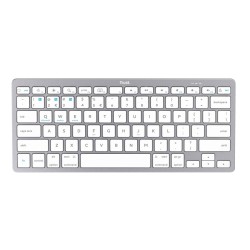 Tastiera Wireless Trust 24651 Qwerty US Argentato Monocromatica