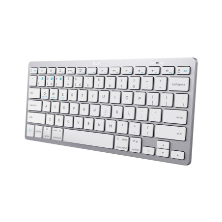 Tastiera Wireless Trust 24651 Qwerty US Argentato Monocromatica