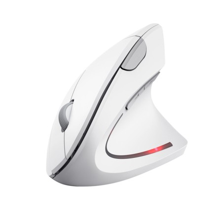 Mouse Trust Verto Vertical Bianco Rosso Monocromatica